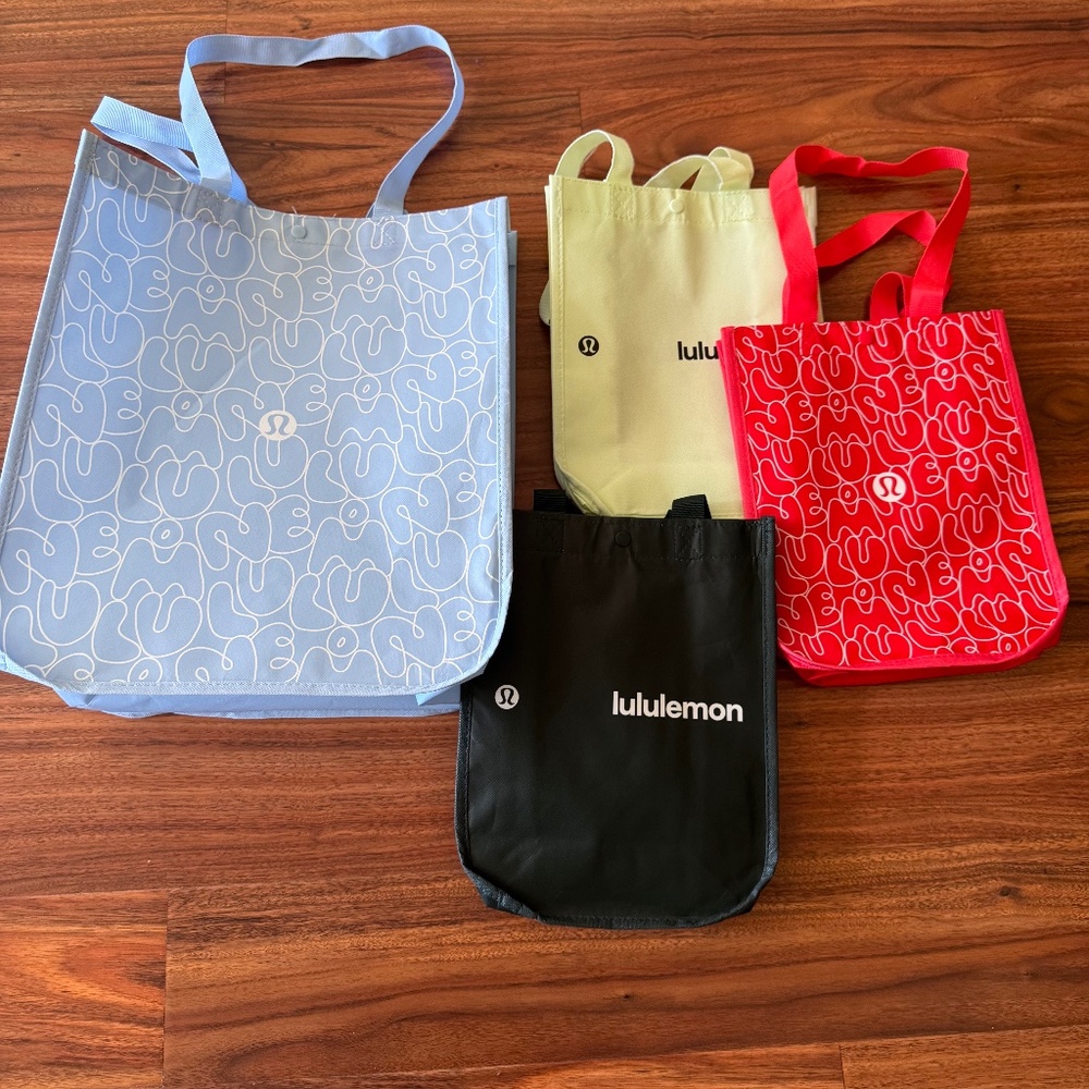 Brand new lululemon reusable bags bundle of 4